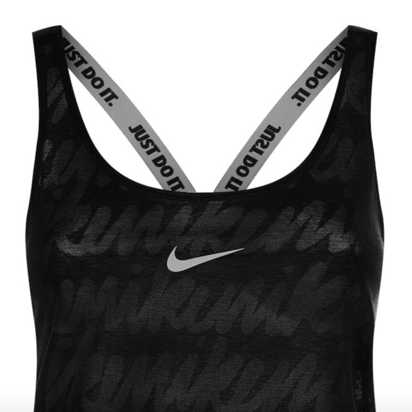 Nike Tank Elastika Split Back Training Drifit BLK - Picture 7 of 8